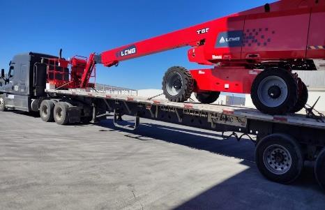 High-value TV cargo trans-load operation